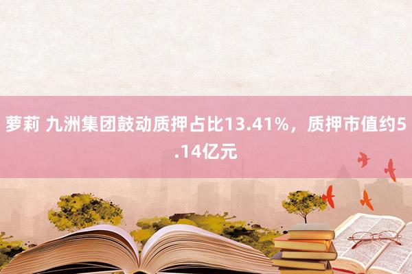 萝莉 九洲集团鼓动质押占比13.41%，质押市值约5.14亿元