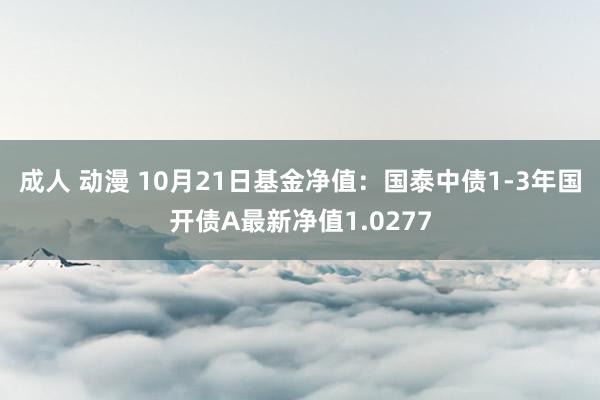 成人 动漫 10月21日基金净值：国泰中债1-3年国开债A最新净值1.0277