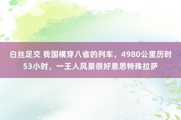 白丝足交 我国横穿八省的列车，4980公里历时53小时，一王人风景很好意思特殊拉萨